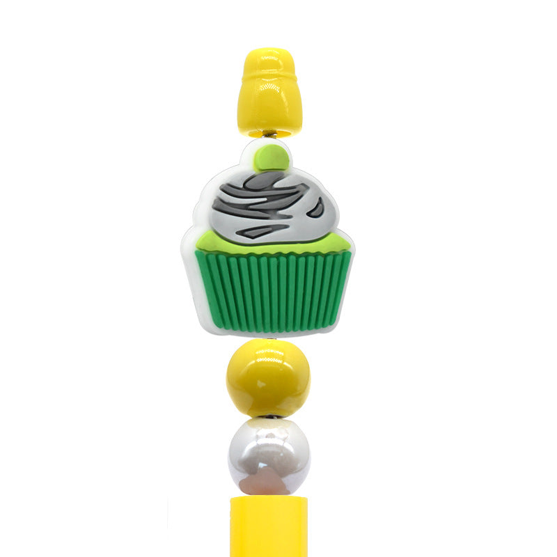 Wholesale   Random 100pcs/pack  Stationery cartoon dessert beads   Focal Beads