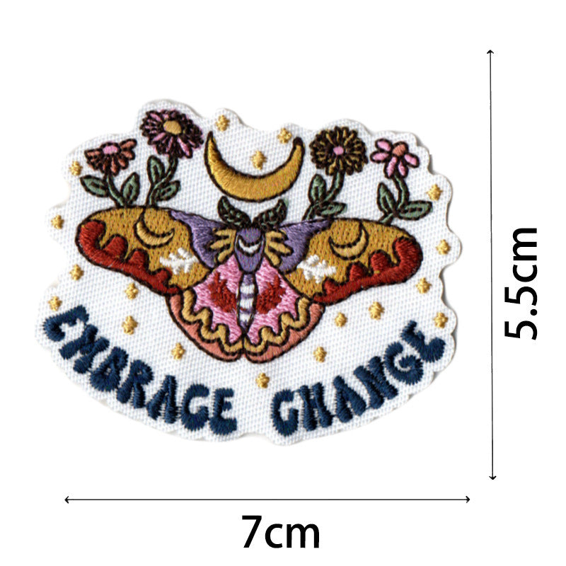 Wholesale Embroidered Boho Floral Inspirational Fabric Patches 25 Piece Set For DIY Clothing Towel Decoration Fashion Accessory