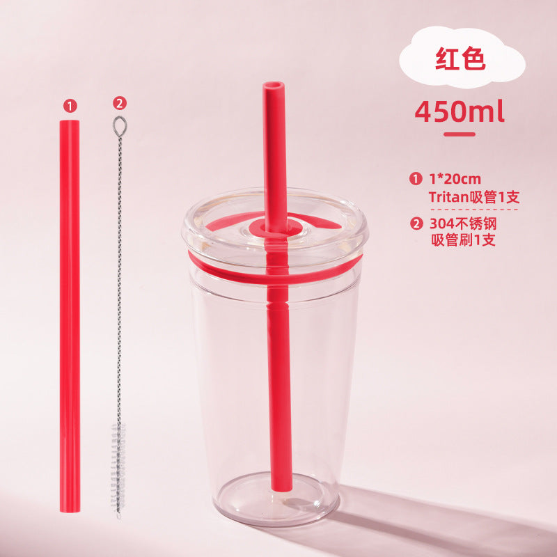 Wholesale Candy colored straw water cup
