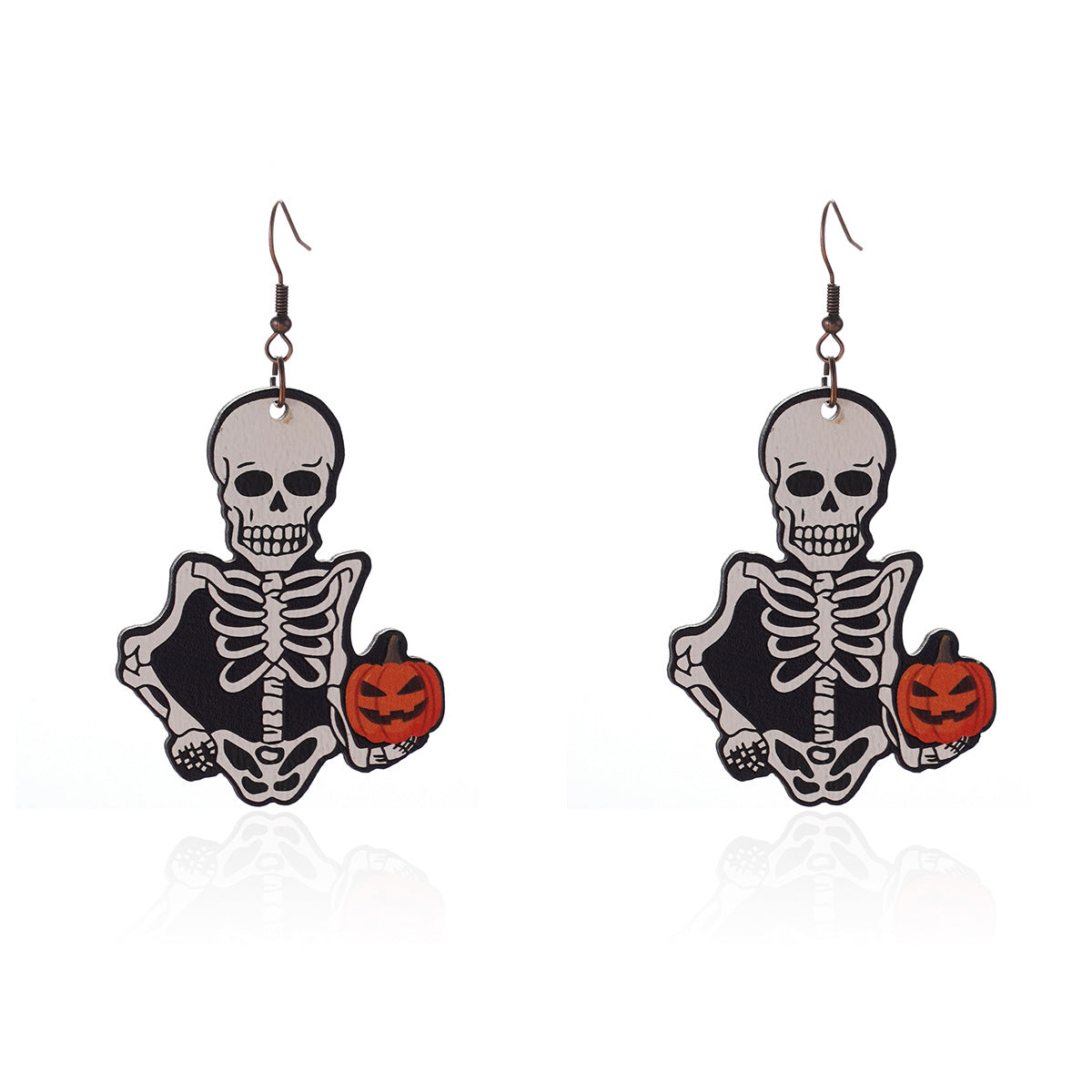 Wholesale Halloween Series Funny Cartoon Bat Ghost Pumpkin Earrings