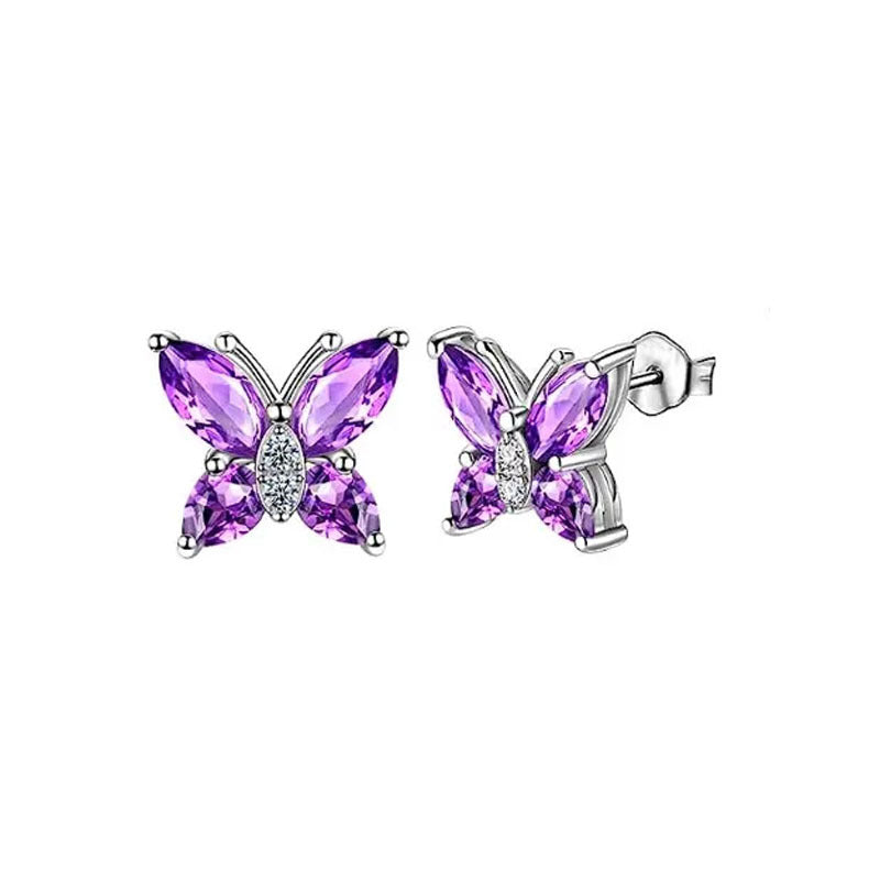 Wholesale Butterfly Rhinestone Crystal Alloy Ring Earrings Necklace