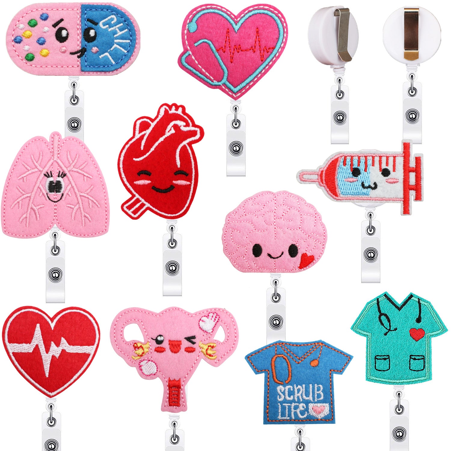 Wholesale Xiao Tian Medical Supplies Easy Pull-up Buckle Embroidered Cloth Sticker