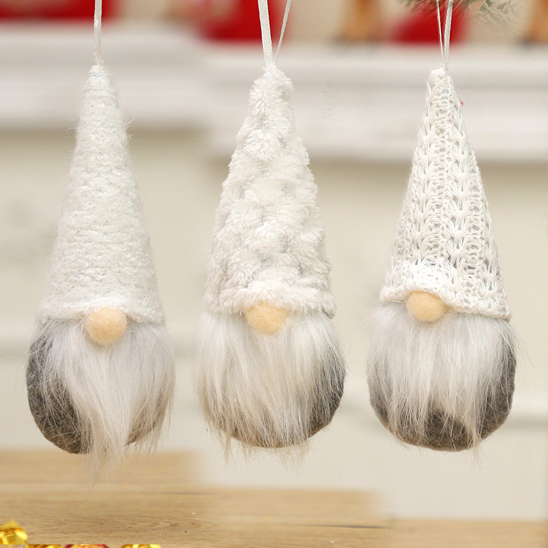 Wholesale Christmas Decoration Creative Knitted Small Doll Decoration