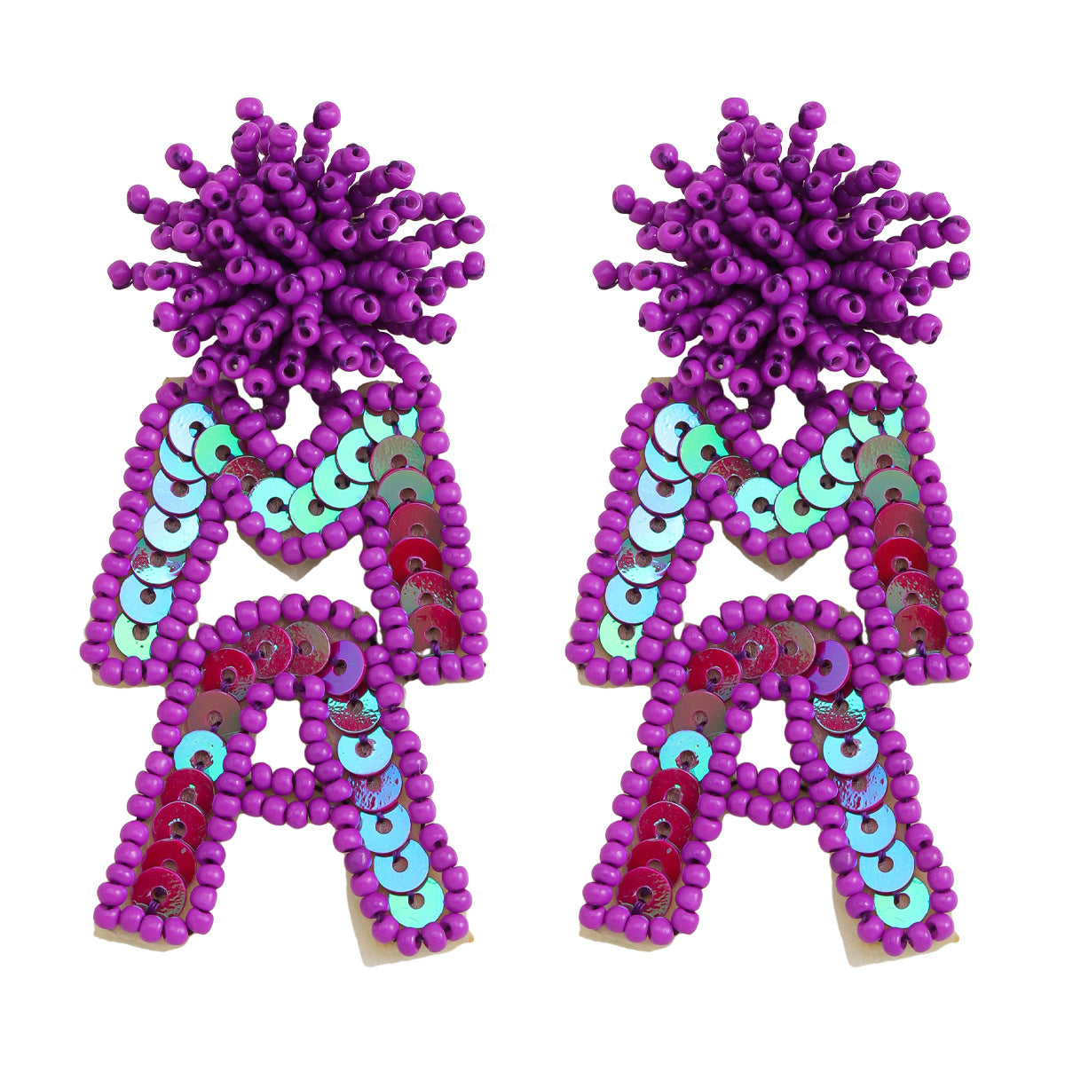 Wholesale MAMA Rice Pearl Diamond Earrings