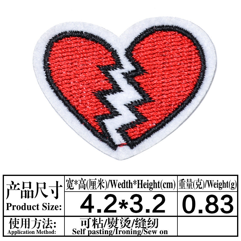 Wholesale 18Pcs Cloth Embroidered Patches Pink Flower Sew On Stickers For Clothing Fashion Accessory