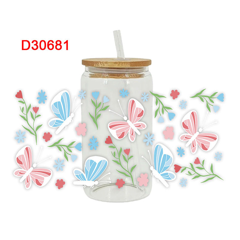 Wholesale UV Transfer Paste Glass Crystal Label Crystal Paste 16OZ UV DTF WRAPS