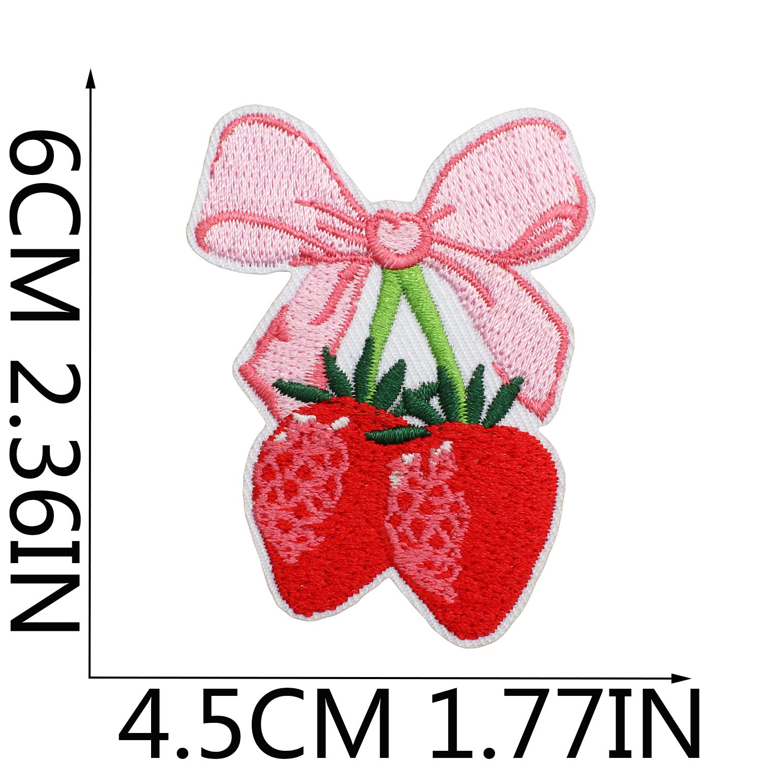 Wholesale Sweet Strawberry Embroidered Cloth Sticker Clothes Decoration Patch