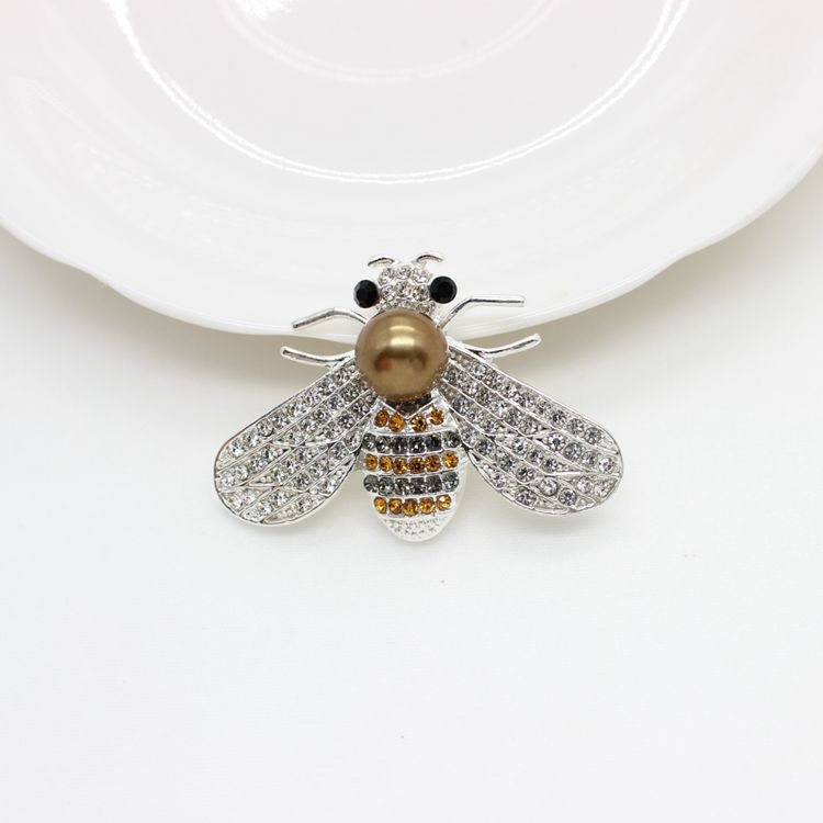 Accesorios de aleación de aleación de bricolaje para el automóvil de la abeja perla al por mayor