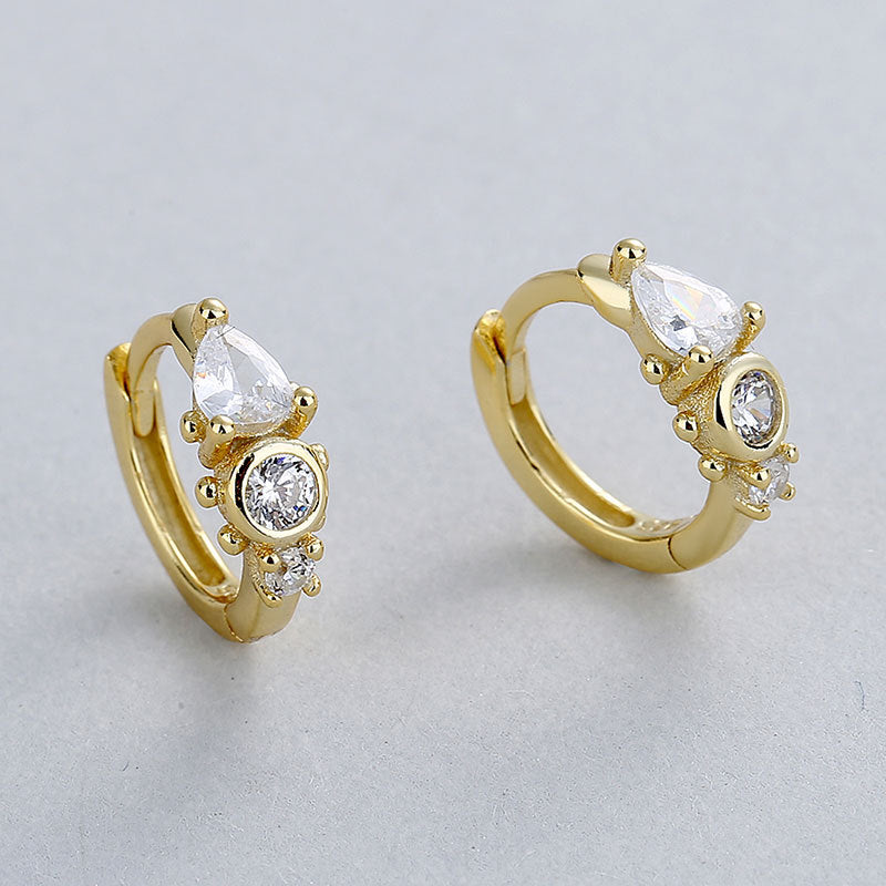 Wholesale 925 Sterling Silver Droplet Ear Buckle