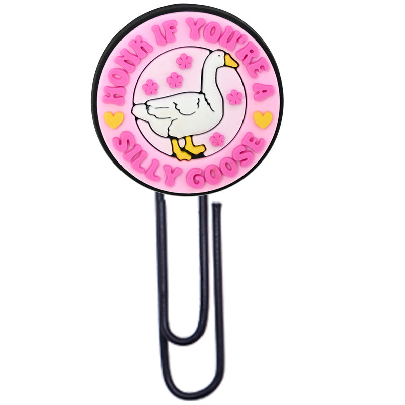 Wholesale  Random Cartoon Swan Paper Clip Bookmark