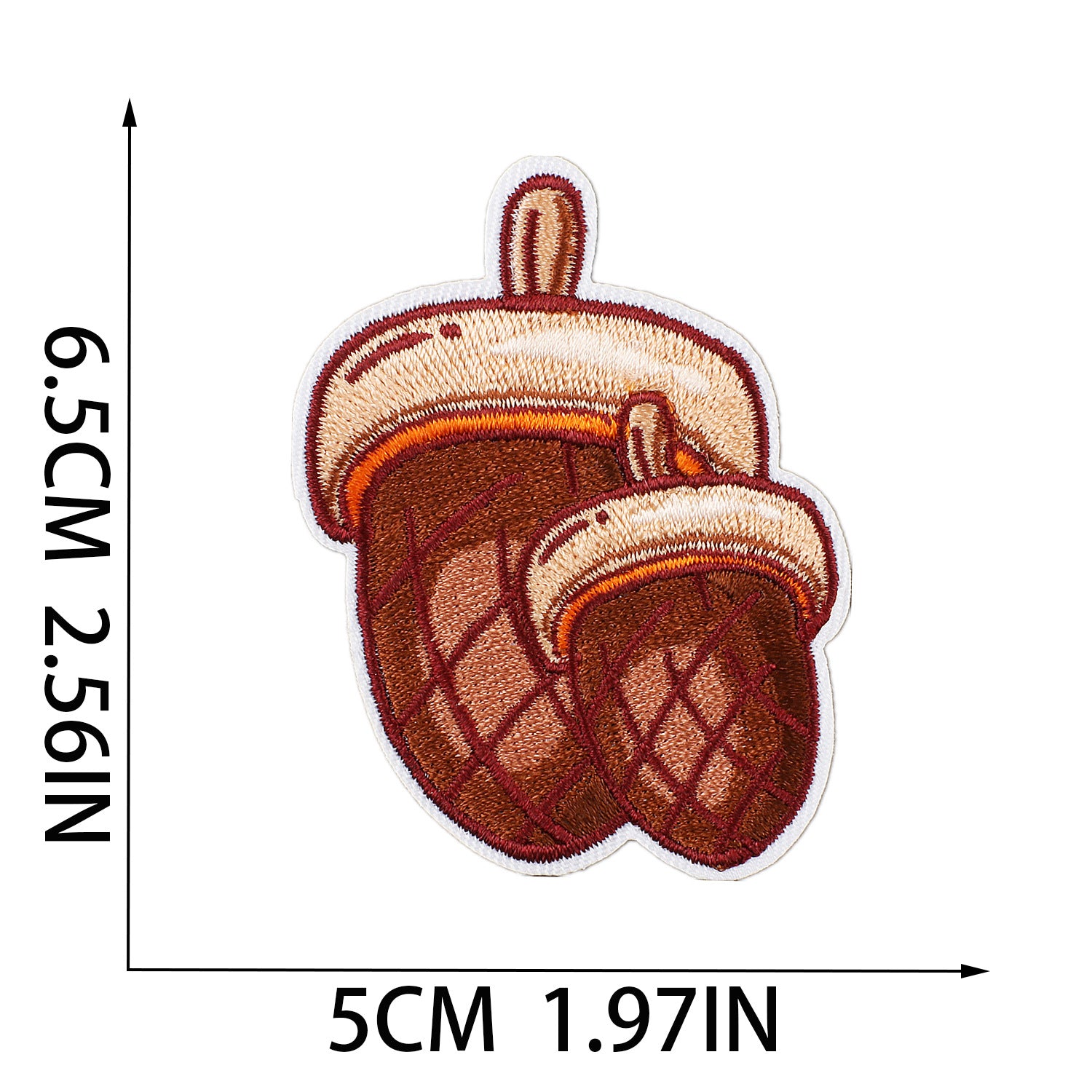 Wholesale Embroidered Patches Thanksgiving Theme Pumpkin Maple Leaf Corn Polyester Thread DIY Clothing Decorative Craft Supply