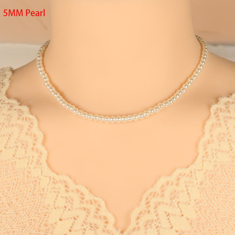 Wholesale women's pearl necklace clavicle French style necklace