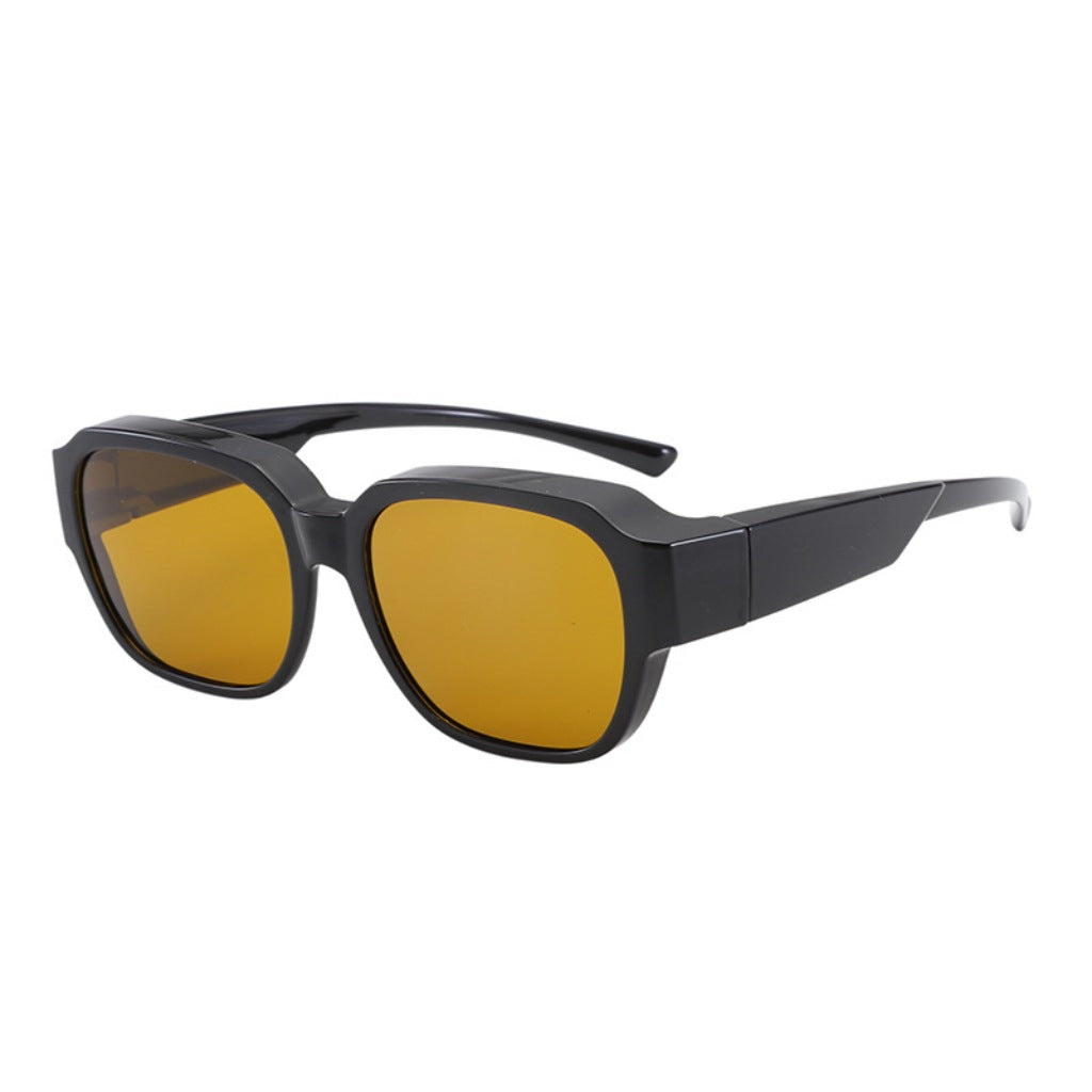 Wholesale New  large frame polarized glasses myopia sunglasses men's driving driver summer sunscreen sunglasses women's