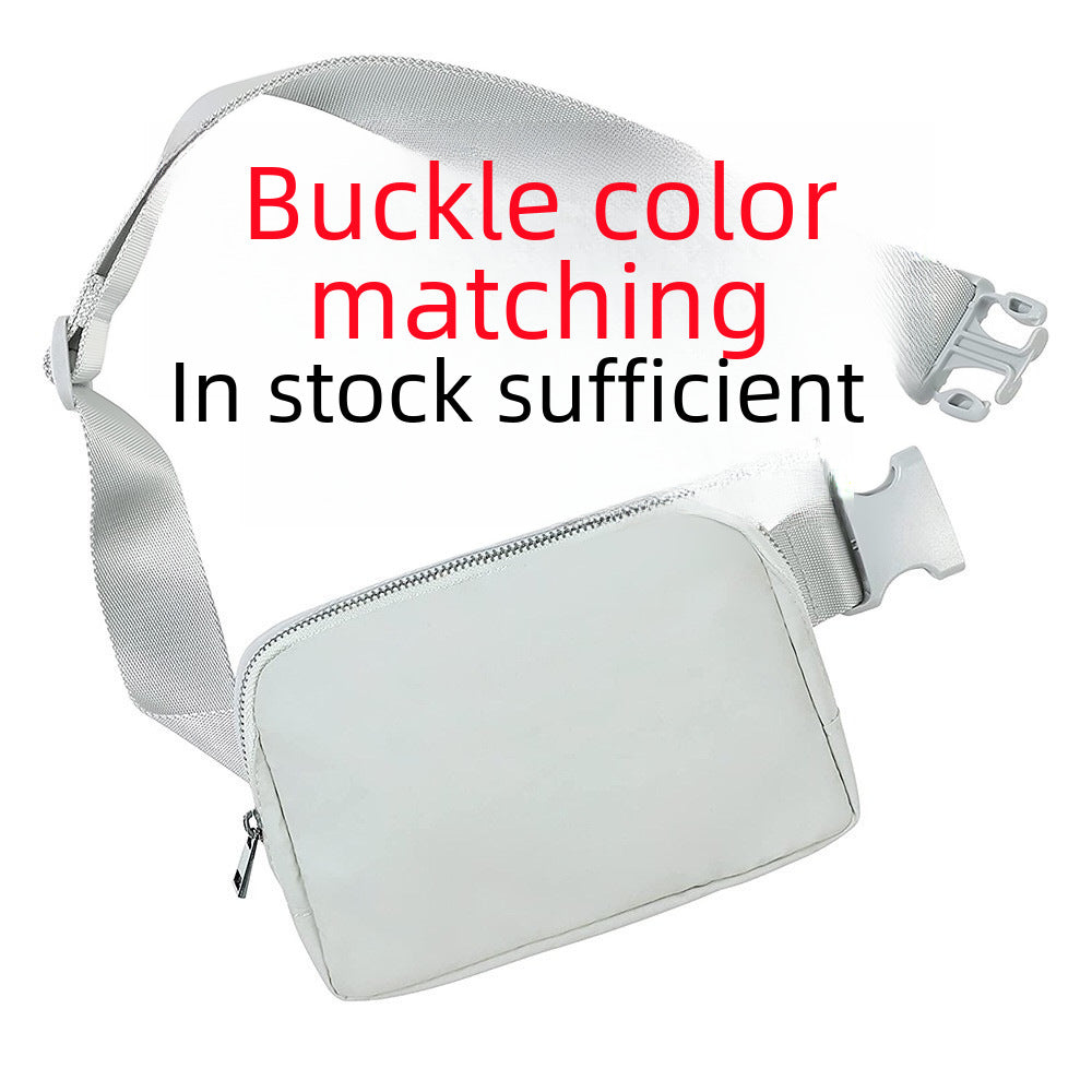 Wholesale Waist bag nylon waterproof chest bag outdoor sports running mobile phone bag versatile crossbody men and women