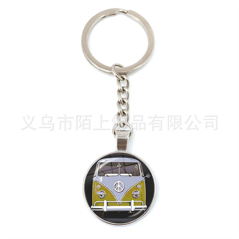 Wholesale Zinc Alloy Peace Sign Keychain