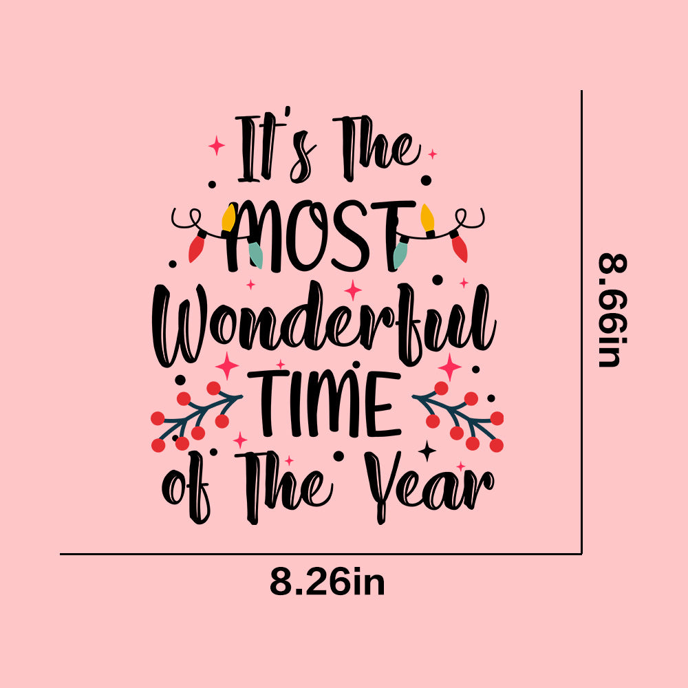 Wholesale  10pcs/pack Christmas pattern T-shirt heat transfer UV DTF ready-to-use transfer stickers