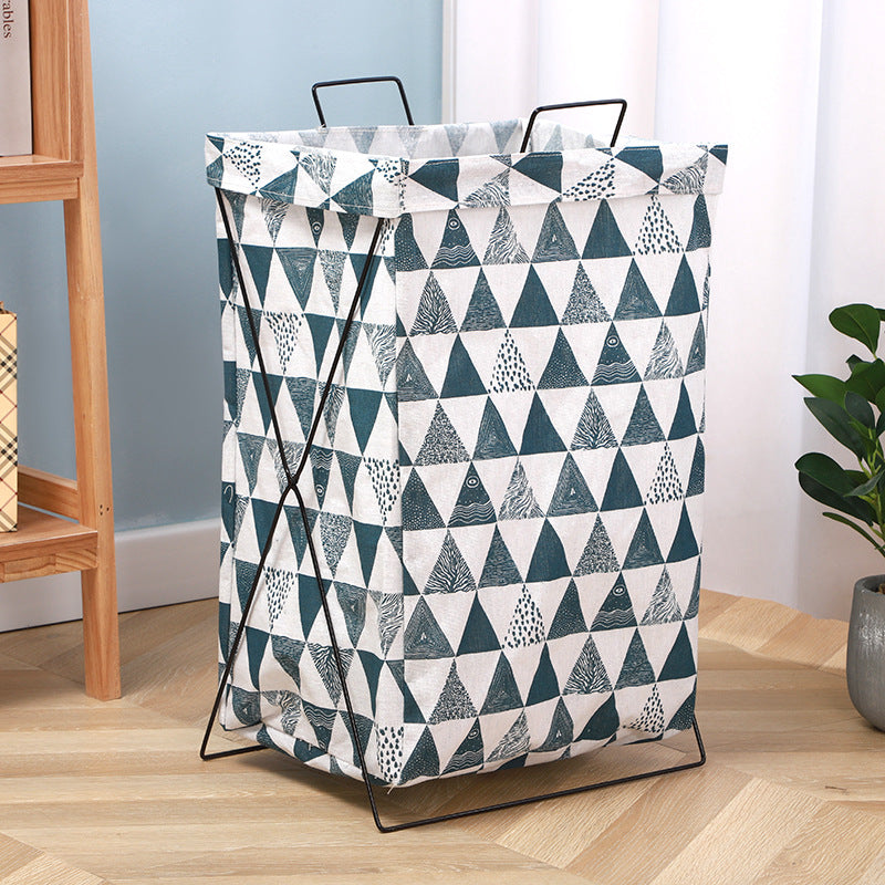 Wholesale Cotton and Linen Thickened Foldable Storage Basket