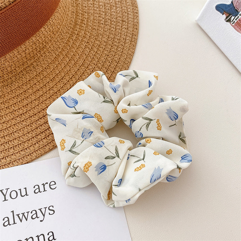 Wholesale Fabric Broken Flower Hair Tie