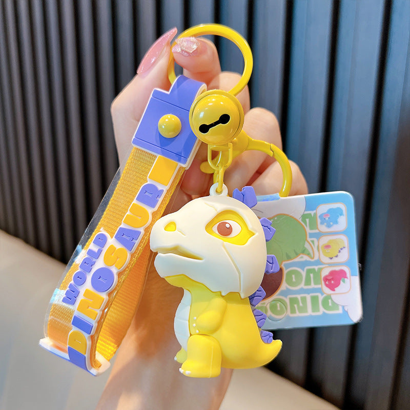 Wholesale Small Dinosaur Skull Cross Dressing Series Cartoon PVC Keychain