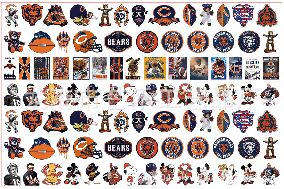 Wholesale sporting patch acrylic piece DIY accessories 2/ 4/ 6/ 8cm