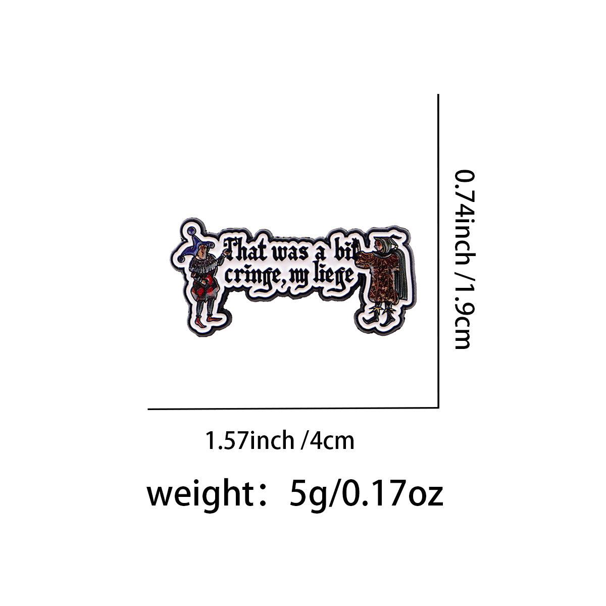 Wholesale Cartoon Metal Badge Creative English Letter Ornaments