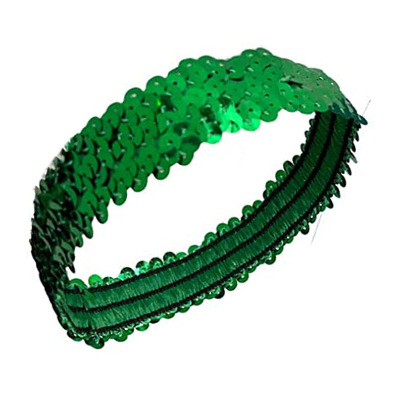Wholesale Sports dance glitter shiny elastic headband