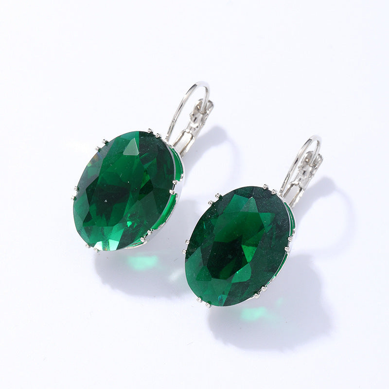 Wholesale Micropaved Square Diamond Zirconia Earrings