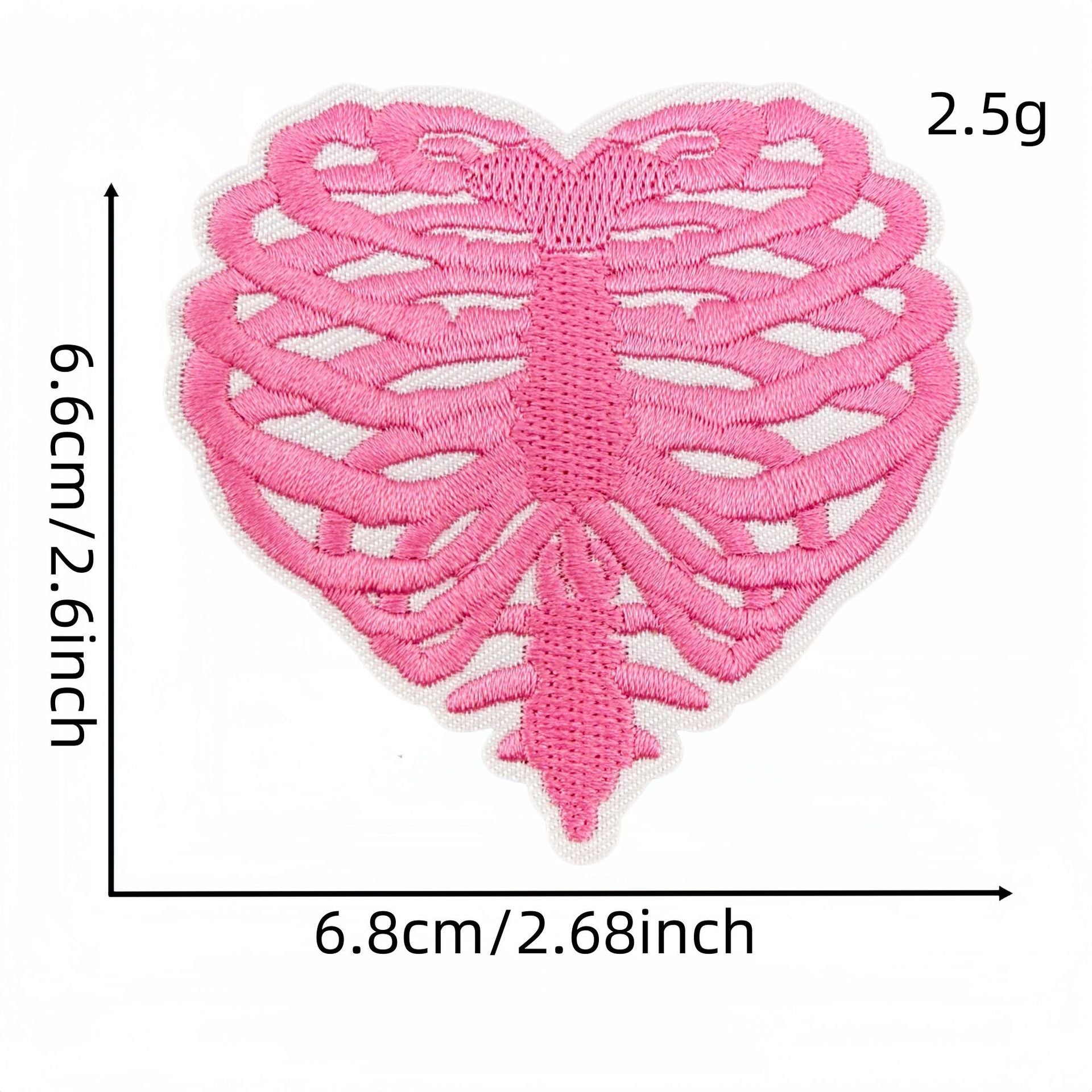 Wholesale Y2K Black Pink Urban Cool Embroidered Patch Set 27Pcs Skull Heart Butterfly DIY Decorative Patches For Clothes Bags Fashion Accessory Gift Resale