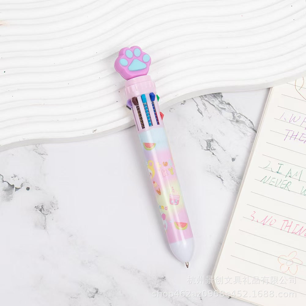 Wholesale Cartoon Head Ten Color Pen