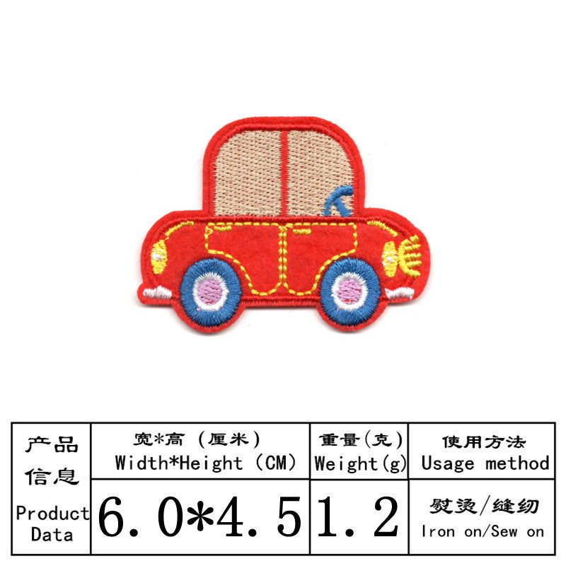 Wholesale Cartoon flower fruit smiley face animal embroidery DIY Patches