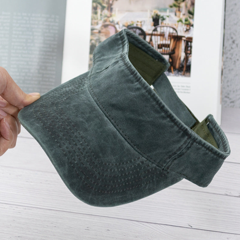 Wholesale Washed hollow hat summer outdoor sports breathable retro old baseball cap