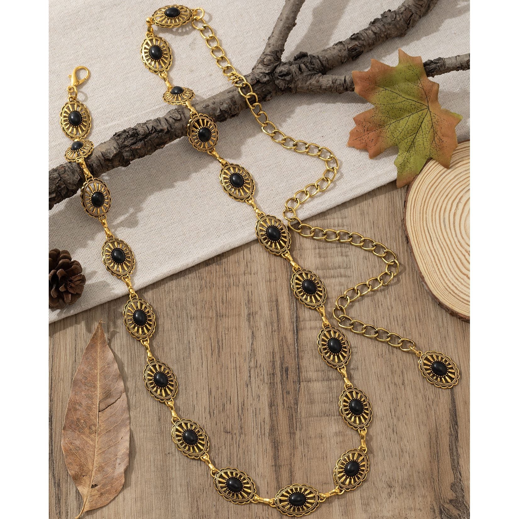 Wholesale Bohemian retro belt waist chain fashionable and versatile hollow waist chain