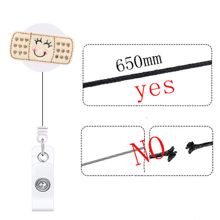 Mayor Médico Medicina Medicina Lindo Retractable de dibujos animados retráctil