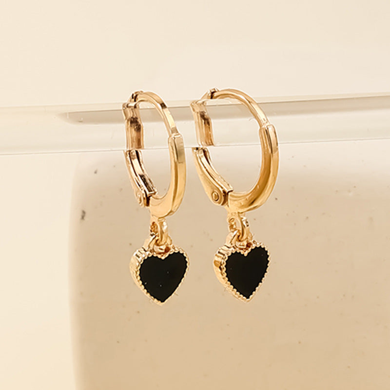 Wholesale  heart-shaped simple earrings