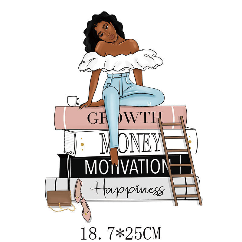 Wholesale  Girls Letter Heat Transfer Stickers UV DTF Ready to Press Transfers Wraps