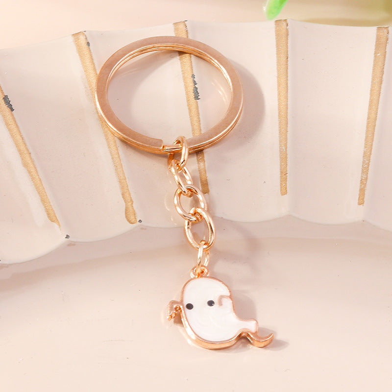 Wholesale Cartoon Halloween Cute Bat Pumpkin Hat Spooky Funny Keychain