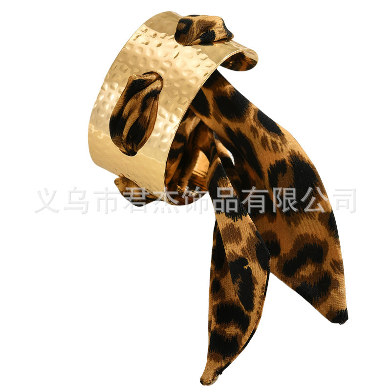 Wholesale ality Leopard f Bracelet Golden Convex Bracelet