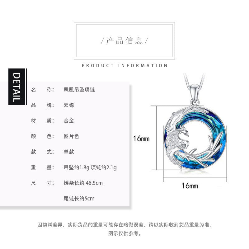 Wholesale Fashion Personality Fire of Life Rebirth Phoenix Pendant Necklaces