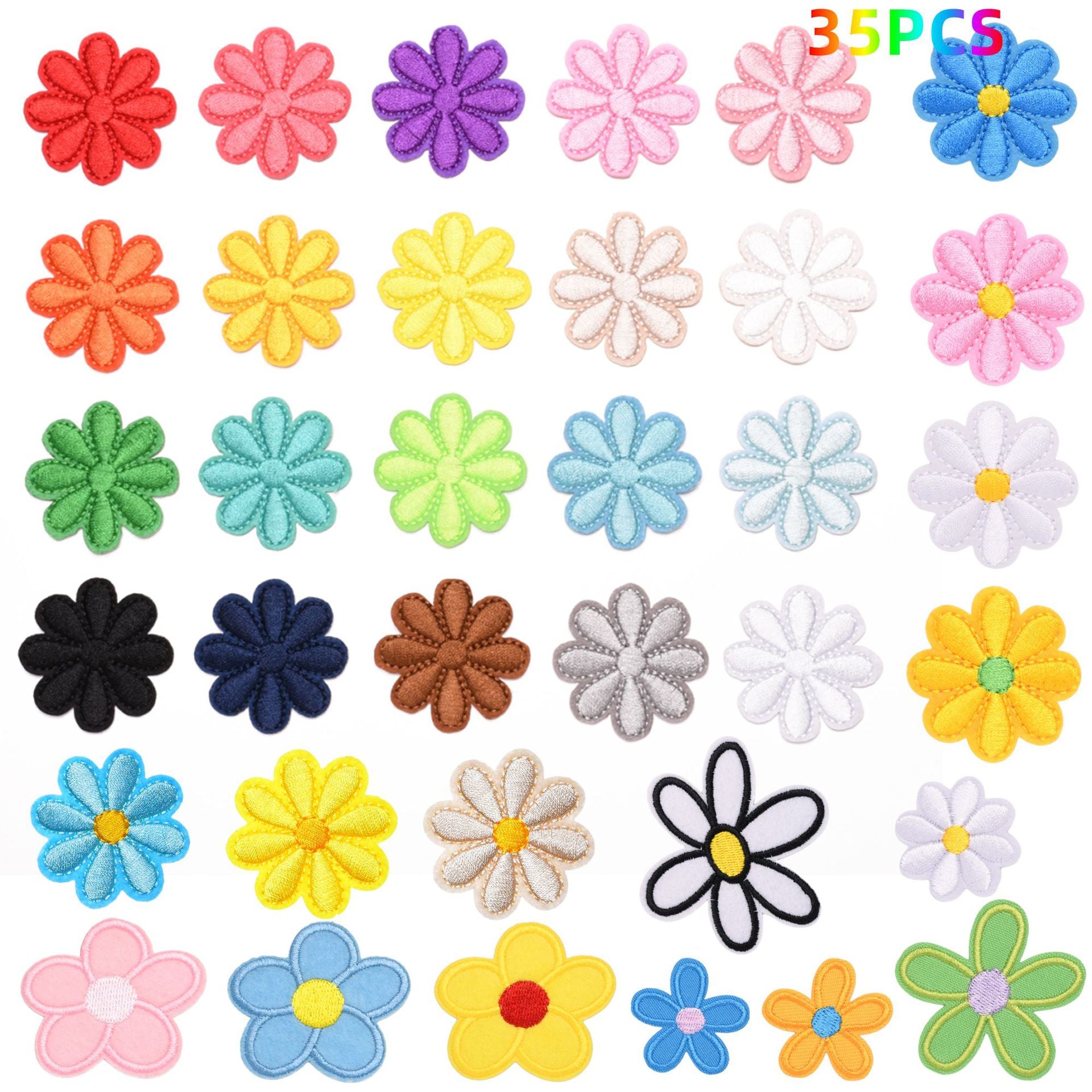 Wholesale Sunflower Felt Iron On Patch Decorative DIY Accessory For Clothing Tablecloth Sofa Repair Boutique Craft Supply