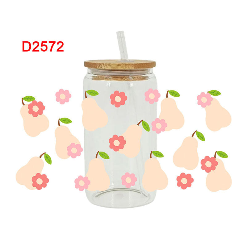 Wholesale UV Transfer Paste Glass Crystal Label Crystal Paste 16OZ UV DTF WRAPS 23cmX11cm