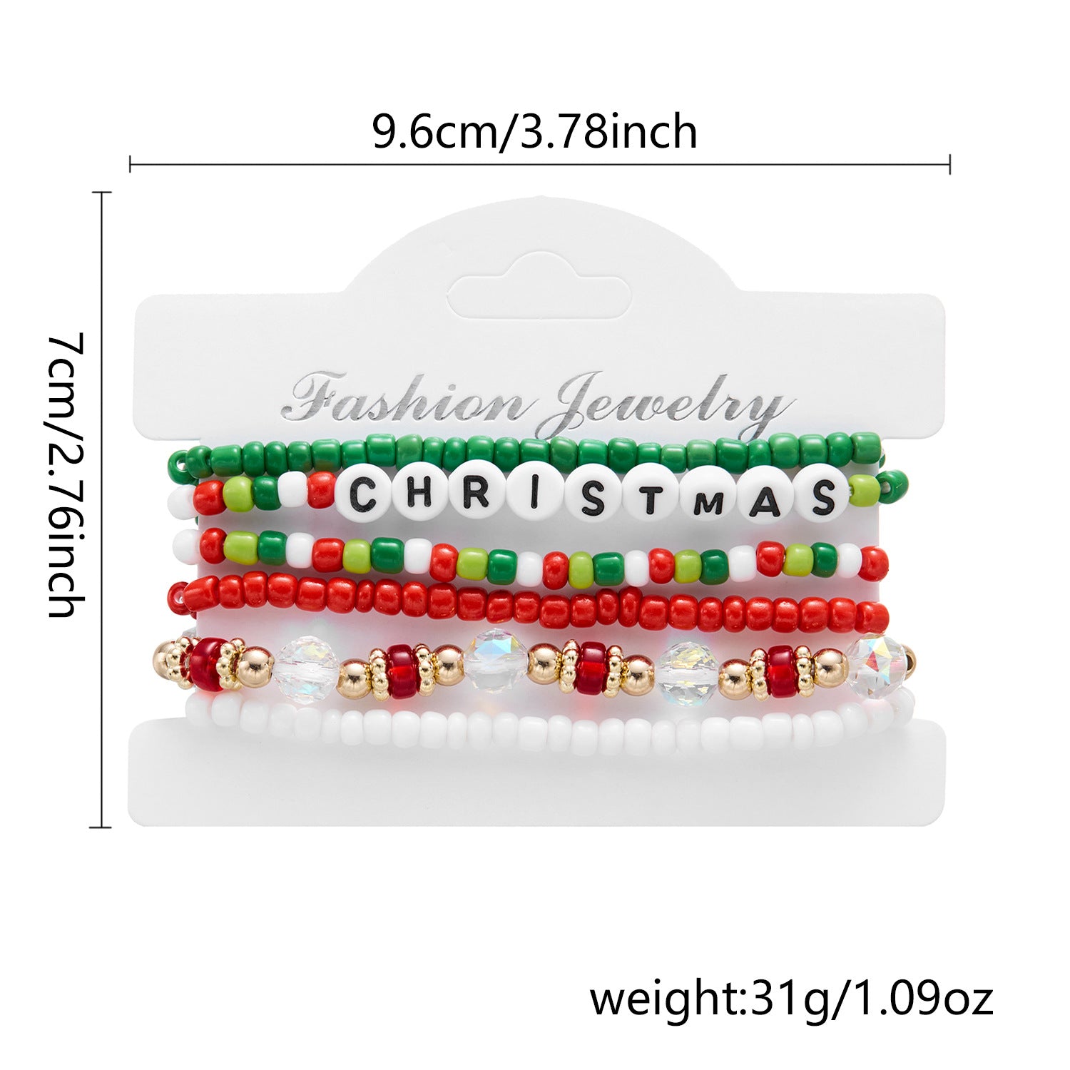 Wholesale Christmas Combination Paper Card Bracelet