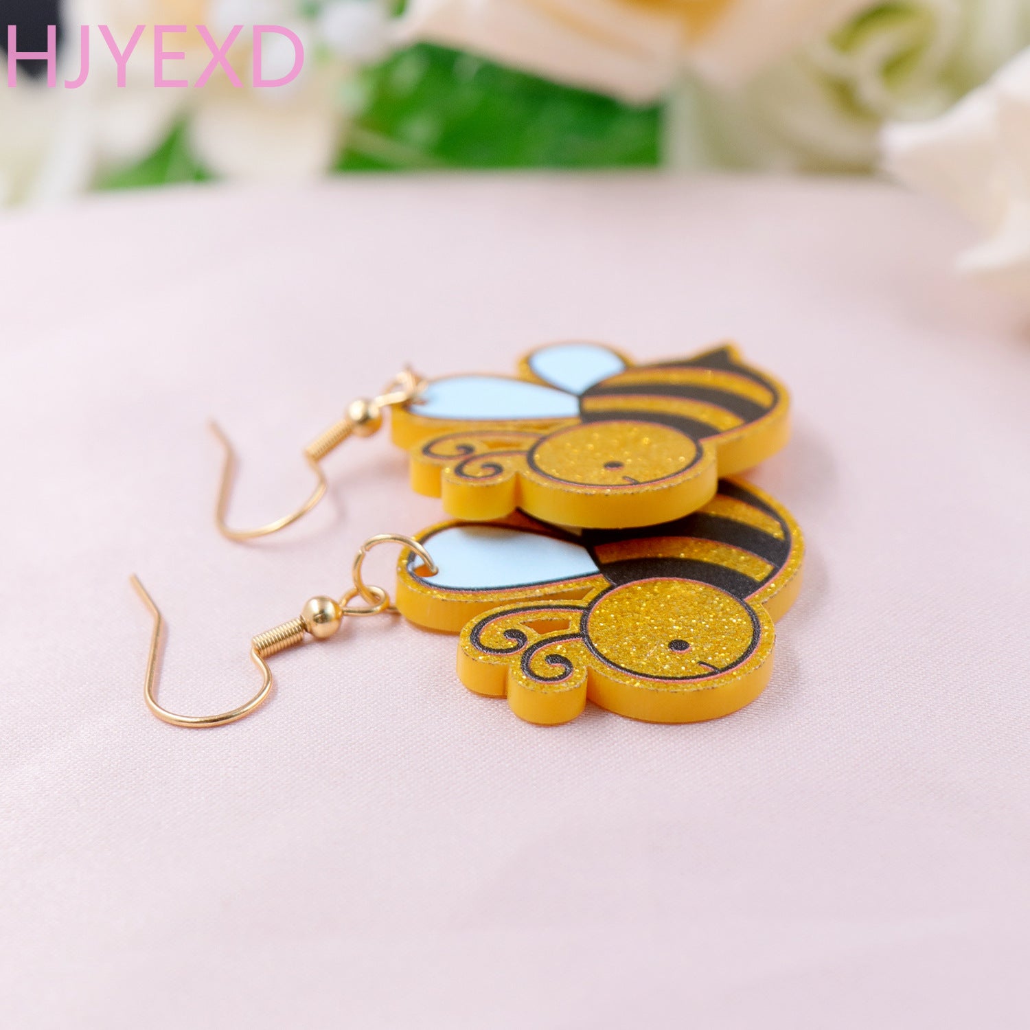 Wholesale Easter Ear Hook Bee Drops Acrylic Earrings