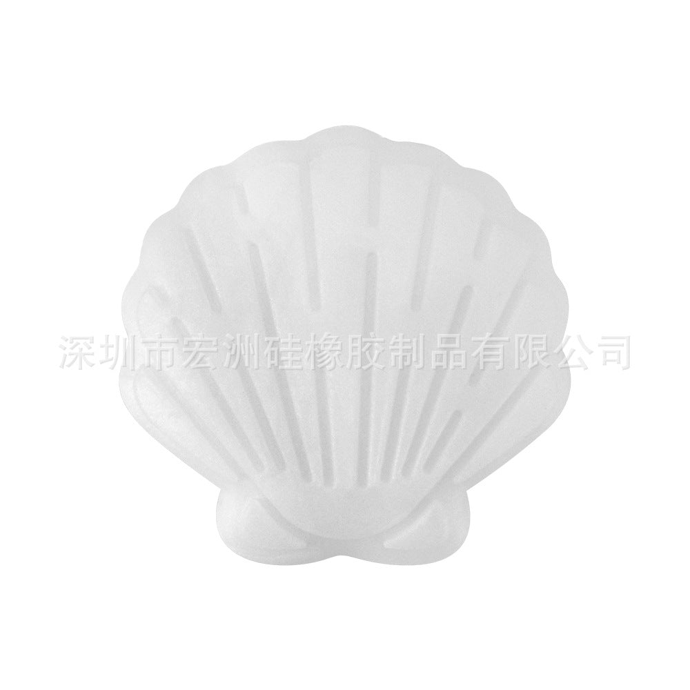 Wholesale 10pcs/ pack Shell Epoxy  Food Grade Silicone Beads DIY Loose Beads