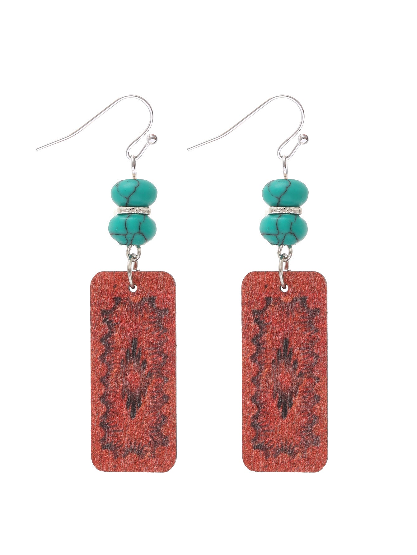 Wholesale Bosomiya Wooden Crescent Crescement Shape A Transparent Acrylic Earrings