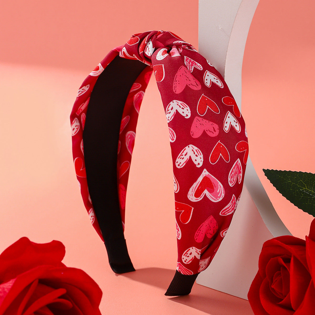 Wholesale Valentine's Day Love Fabric Pink Y2k High Heels Pattern Pattern Hair Accessories