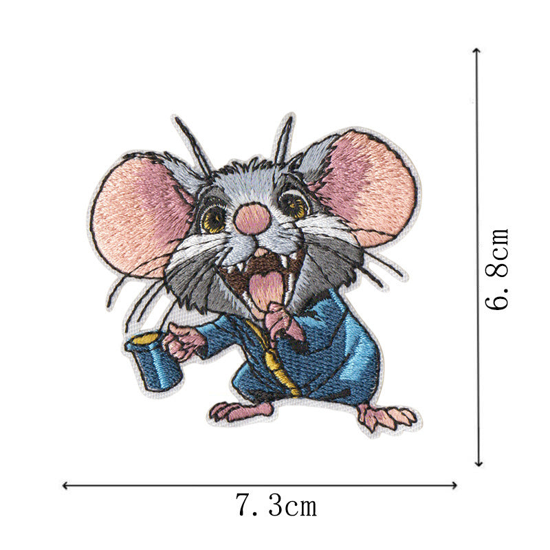 Wholesale Cute Cartoon Series Embroidered Patches Iron On Applique Badge For Clothing Towel DIY Decorative Fashion Accessory Gift Set Of 8