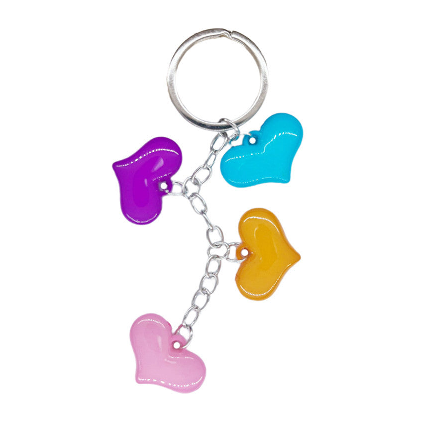 Keychain de corazón acrílico de San Valentín al por mayor