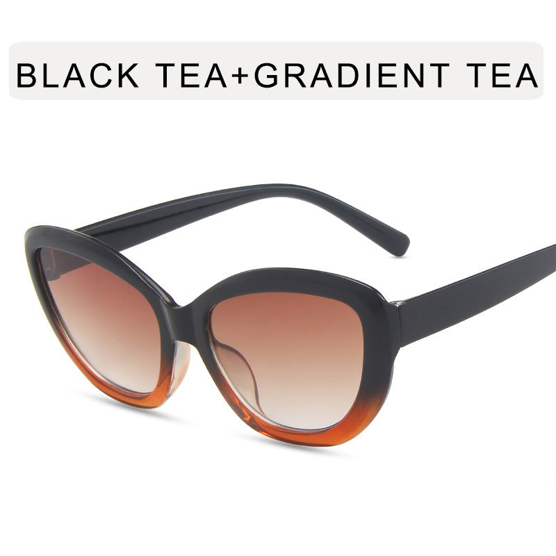 Wholesale Cat Eye Big Frame PC Sunglasses
