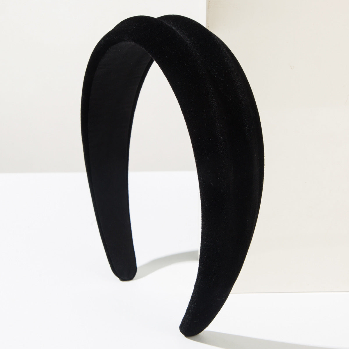 Wholesale Concave and convex velvet headband with simple wide brim hair accessories