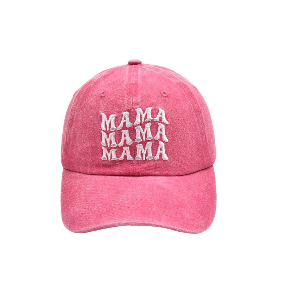 Wholesale Cotton Parent-child Three-row Letter MAMA MINI Baseball Cap